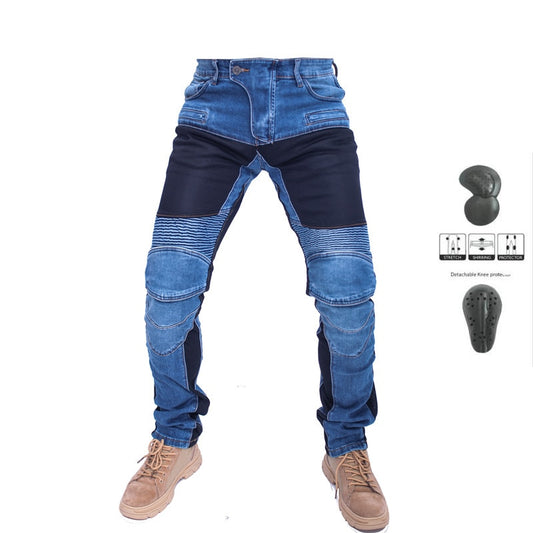 Jeans - Jeans Leisure Motorcycle Men Off-road Outdoor Jean/cycling Summer Pants With Protect Equipment