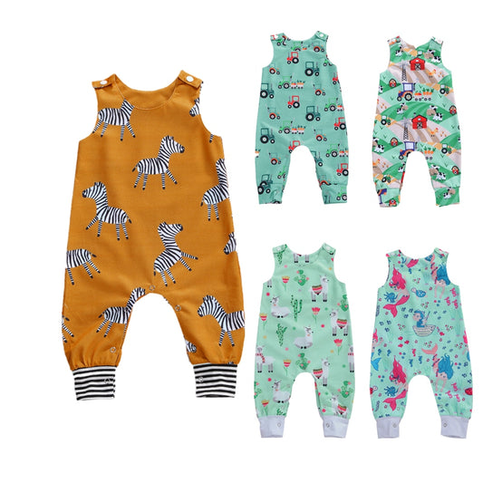 Citgeett Summer Newborn Baby Boys Girls Cotton Romper Sleeveless Button Jumpsuit Playsuit Overalls Casual Outfits - https://www.luxenorstore.com