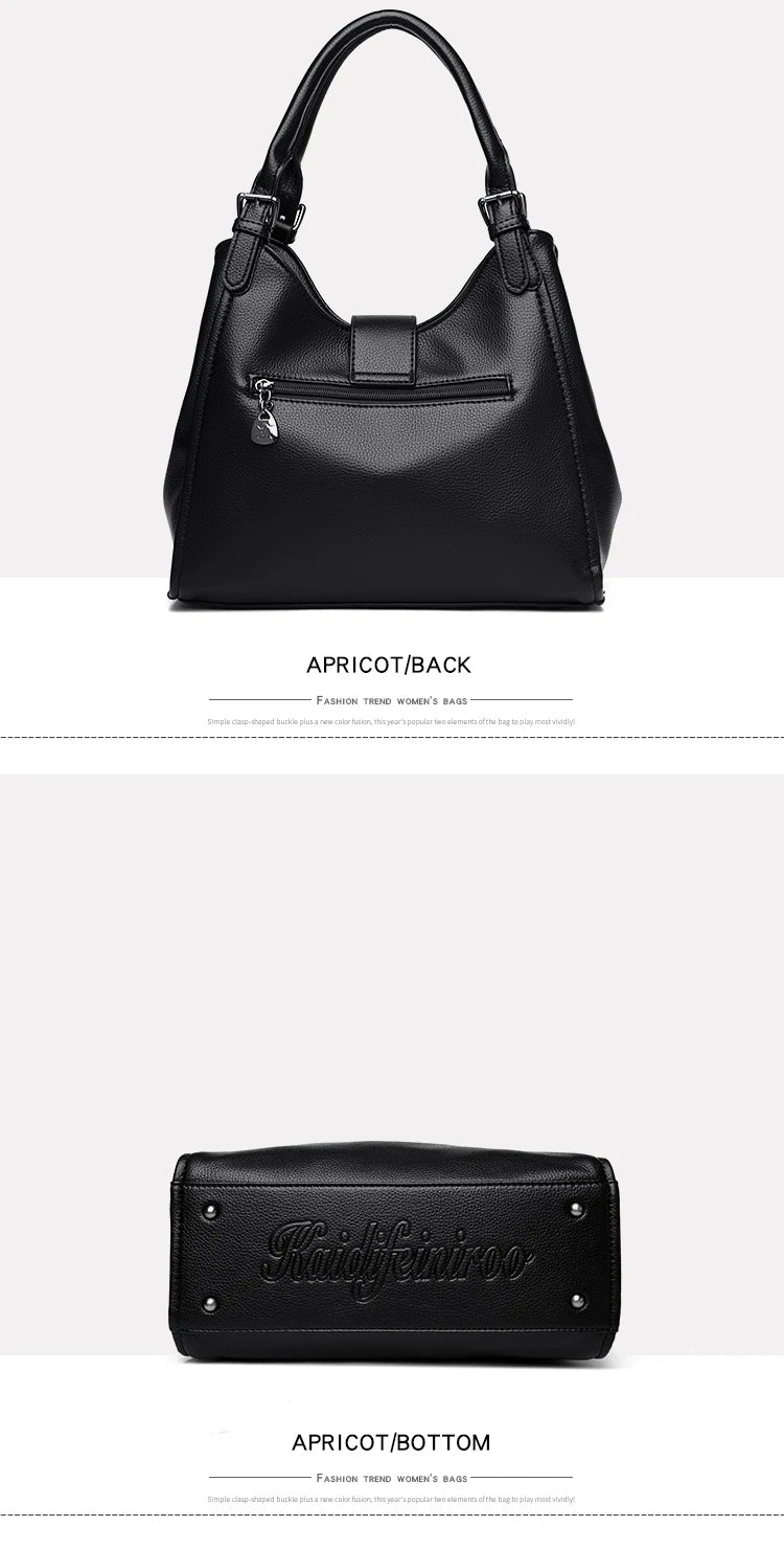 Genuine Luxury Purses Handbags Fashion High Quality Soft Leather Shoulder  Crossbody Bags for Women Large Tote 2024 Sac A Main