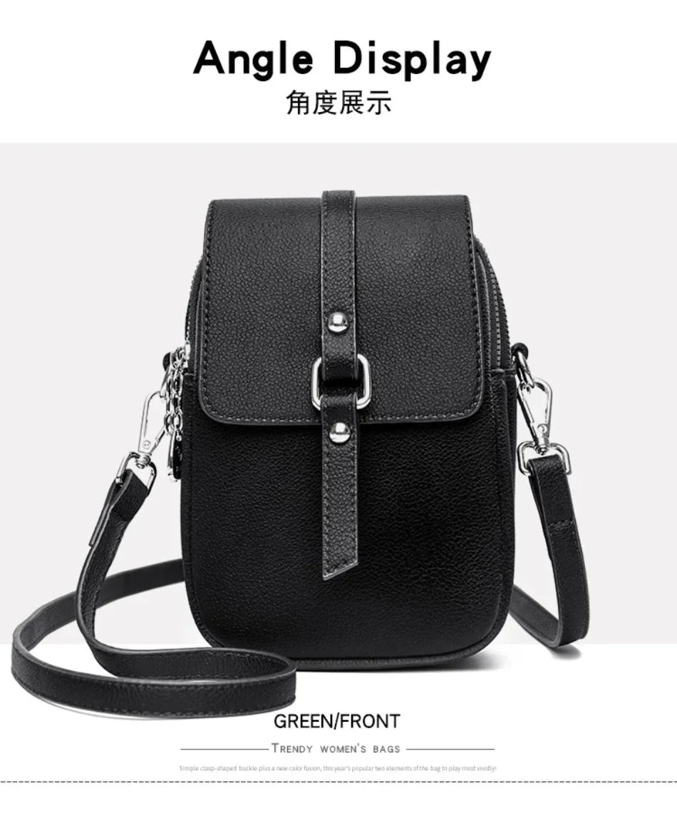 2024 Genuine High Quality Fashion Solid Colors Shoulder Messenger Bags for Women  Leather Crossbody Handbags Designer Sac A Main