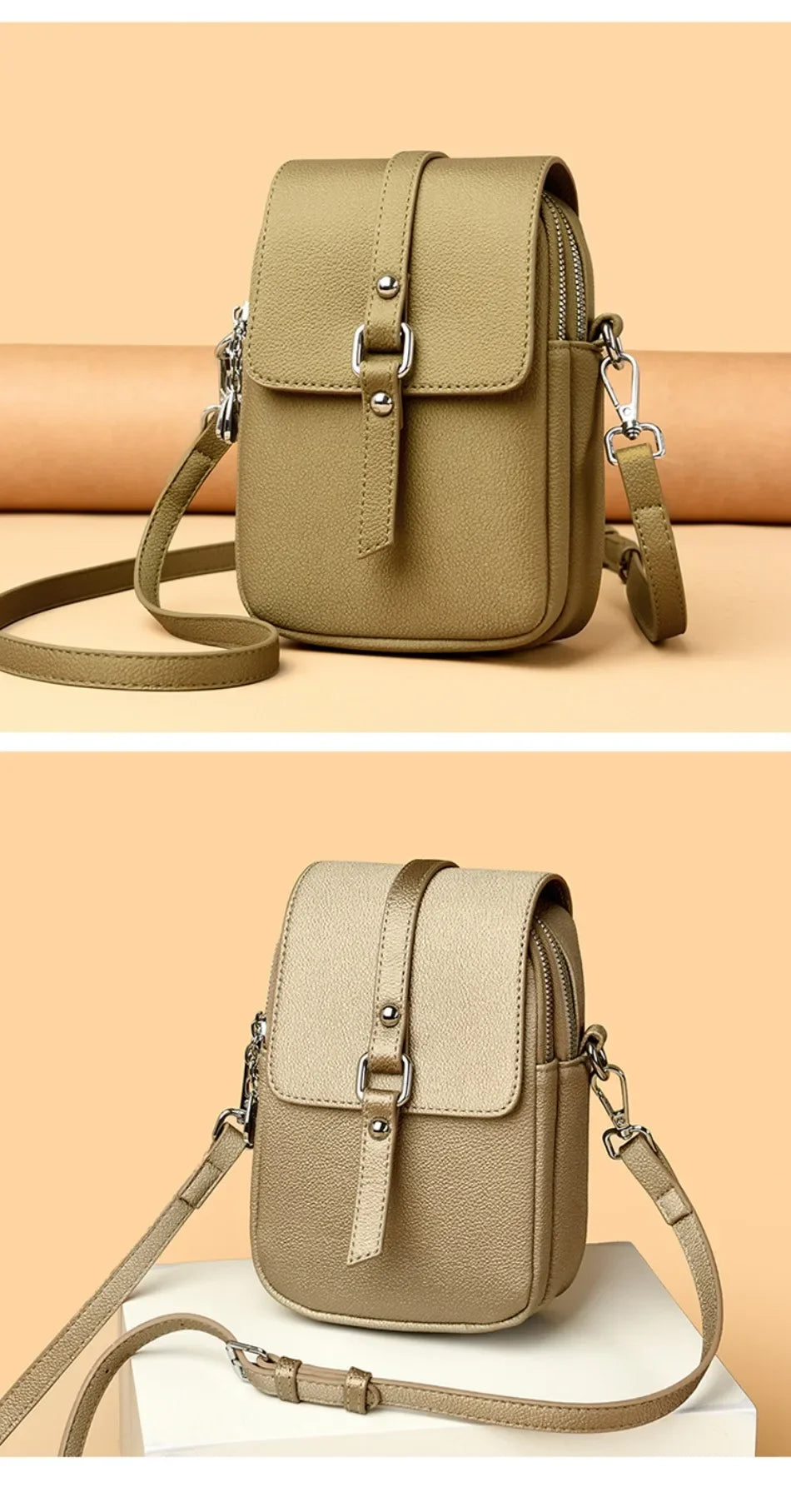 2024 Genuine High Quality Fashion Solid Colors Shoulder Messenger Bags for Women  Leather Crossbody Handbags Designer Sac A Main