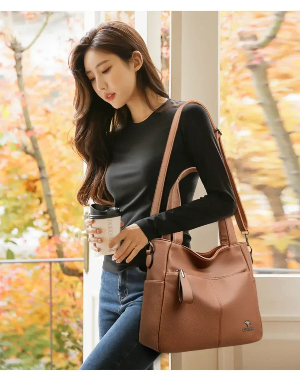 Genuine Brand Soft Leather Ladies Handbags Luxury Designer Shoulder Bags  New Classic High Quality Crossbody Bags for Women