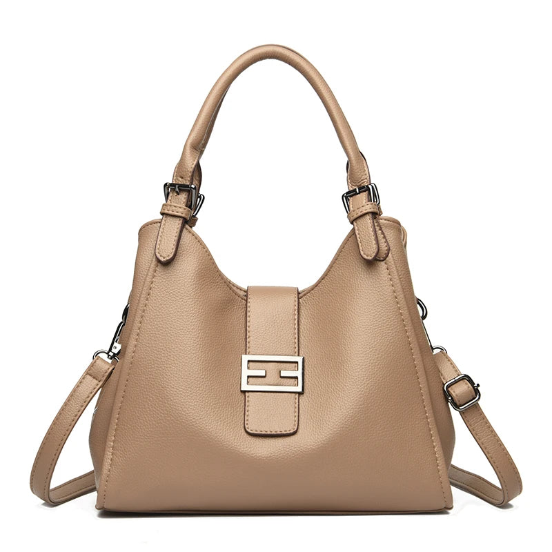 Genuine Luxury Purses Handbags Fashion High Quality Soft Leather Shoulder  Crossbody Bags for Women Large Tote 2024 Sac A Main