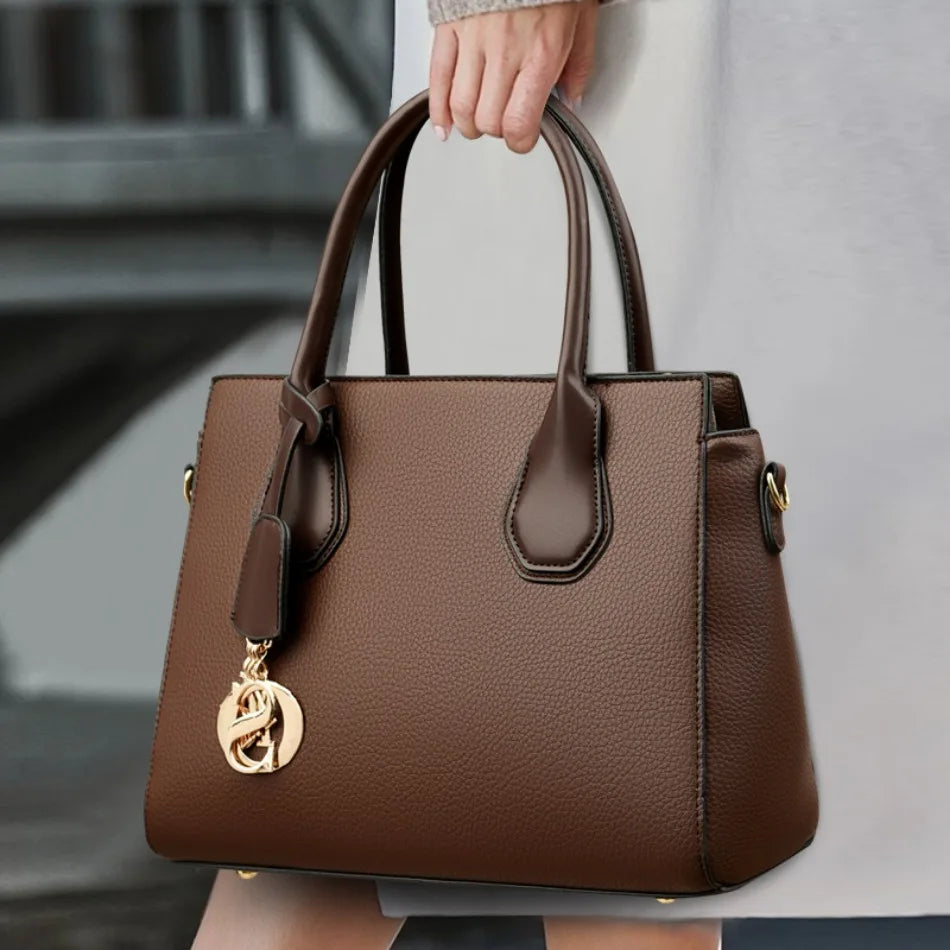 2 Piece Set Casual Tote Vintage Ladies Tote Hand Bag Leather Luxury Handbags Women Designer Bags for Women 2024 Sac A Main Femme