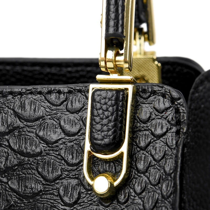 Fashion Women Designer 3 Layers Shoulder Crossbody Sac Ladies Large Capacity Leather Handbags Shopper Brand Messenger Totes