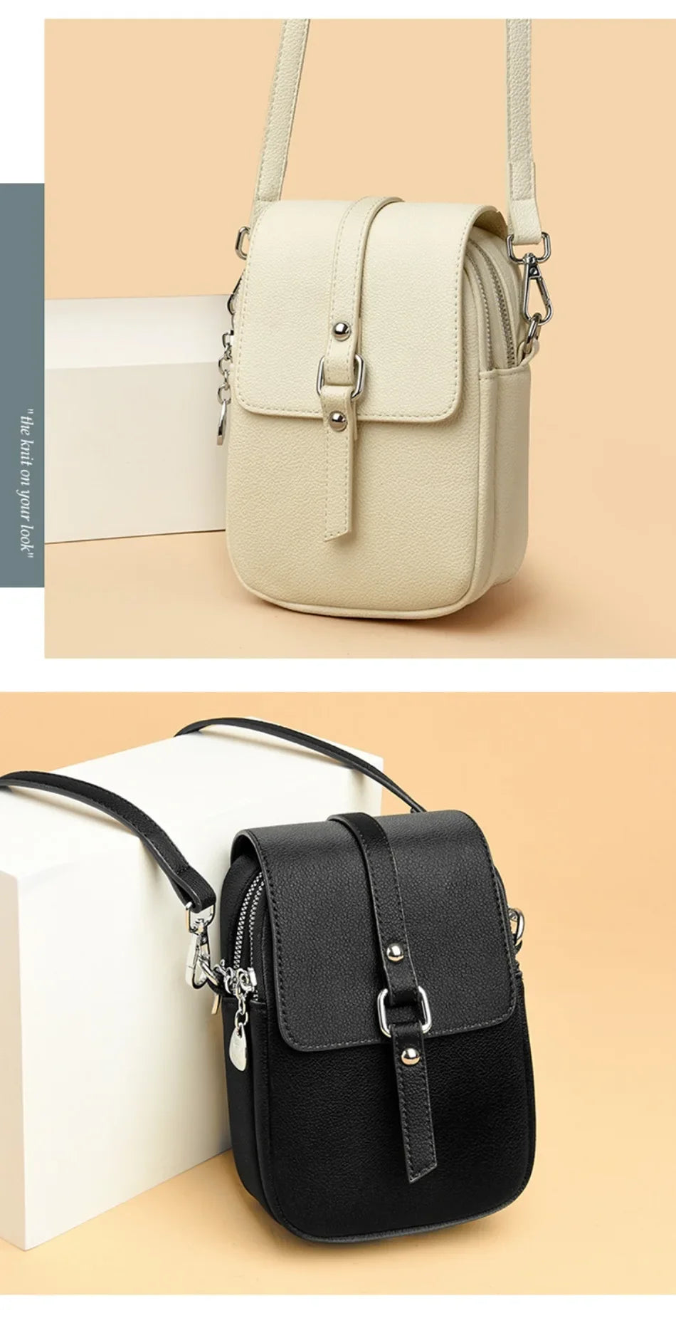 2024 Genuine High Quality Fashion Solid Colors Shoulder Messenger Bags for Women  Leather Crossbody Handbags Designer Sac A Main