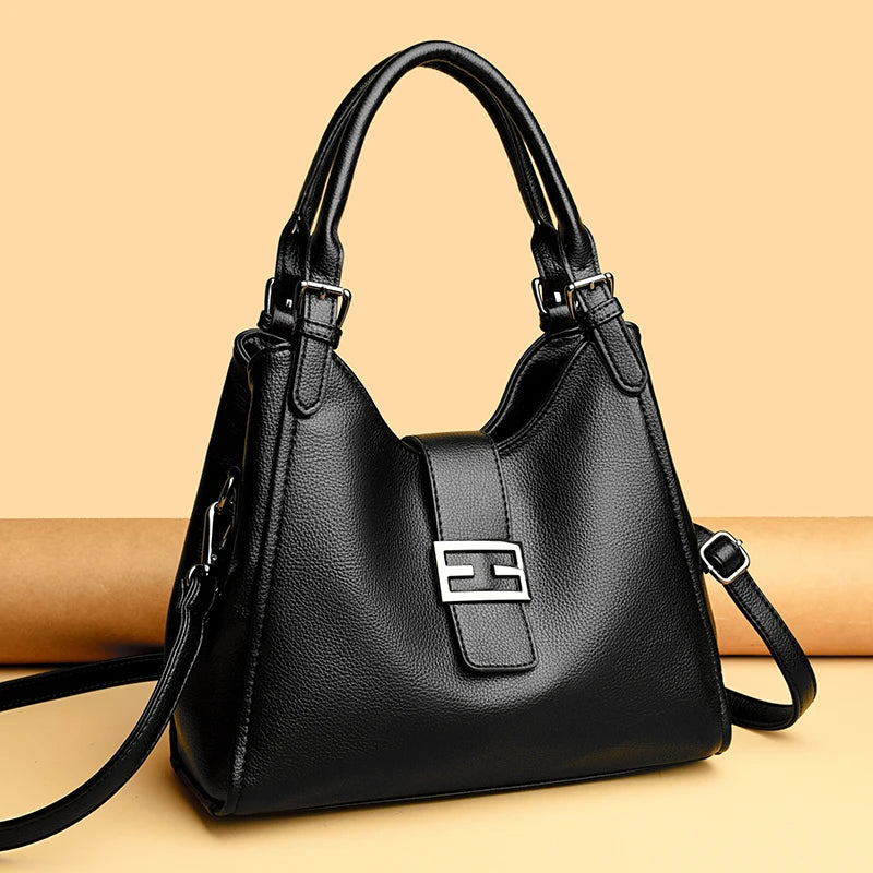 Genuine Luxury Purses Handbags Fashion High Quality Soft Leather Shoulder  Crossbody Bags for Women Large Tote 2024 Sac A Main
