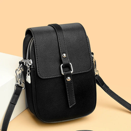 2024 Genuine High Quality Fashion Solid Colors Shoulder Messenger Bags for Women  Leather Crossbody Handbags Designer Sac A Main