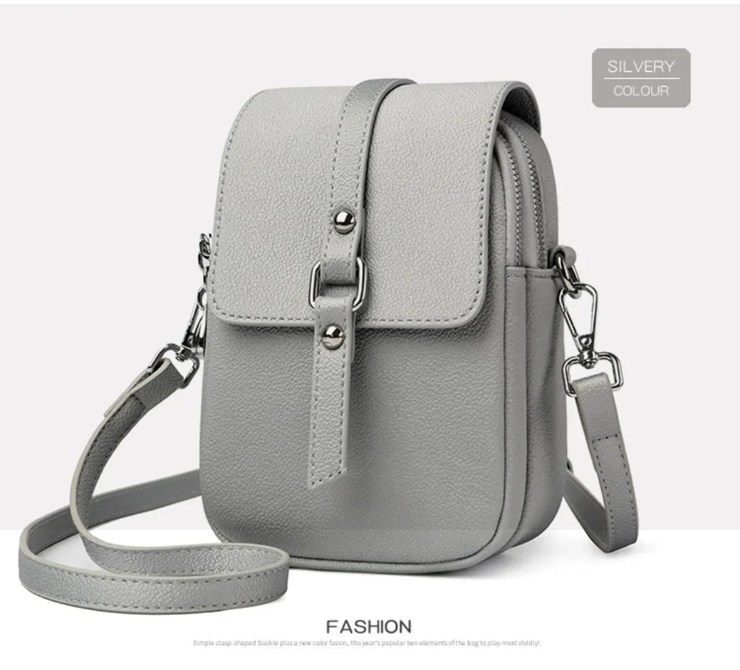 2024 Genuine High Quality Fashion Solid Colors Shoulder Messenger Bags for Women  Leather Crossbody Handbags Designer Sac A Main