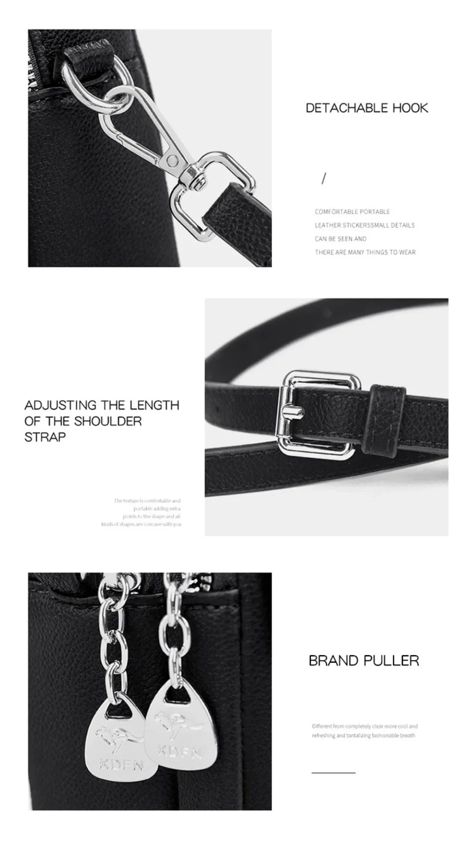 2024 Genuine High Quality Fashion Solid Colors Shoulder Messenger Bags for Women  Leather Crossbody Handbags Designer Sac A Main