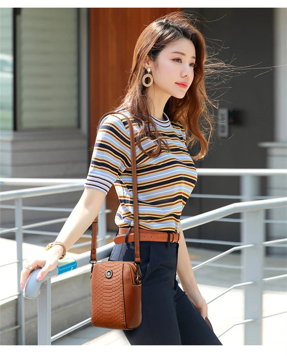 Women's 2024 Fashion Trendy Handbag Purse Luxury Designer Female Shoulder Crossbody Bag High Quality Ladies Messenger Sac A Mian