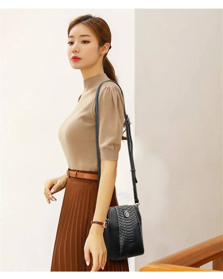 Women's 2024 Fashion Trendy Handbag Purse Luxury Designer Female Shoulder Crossbody Bag High Quality Ladies Messenger Sac A Mian