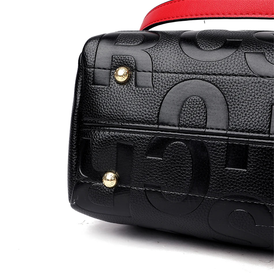 3 Layers Luxury Handbags Women Bags Designer Letters Women's PU Leather Hand Shopping Bags Shoulder Crossbody Bag Sac A Main