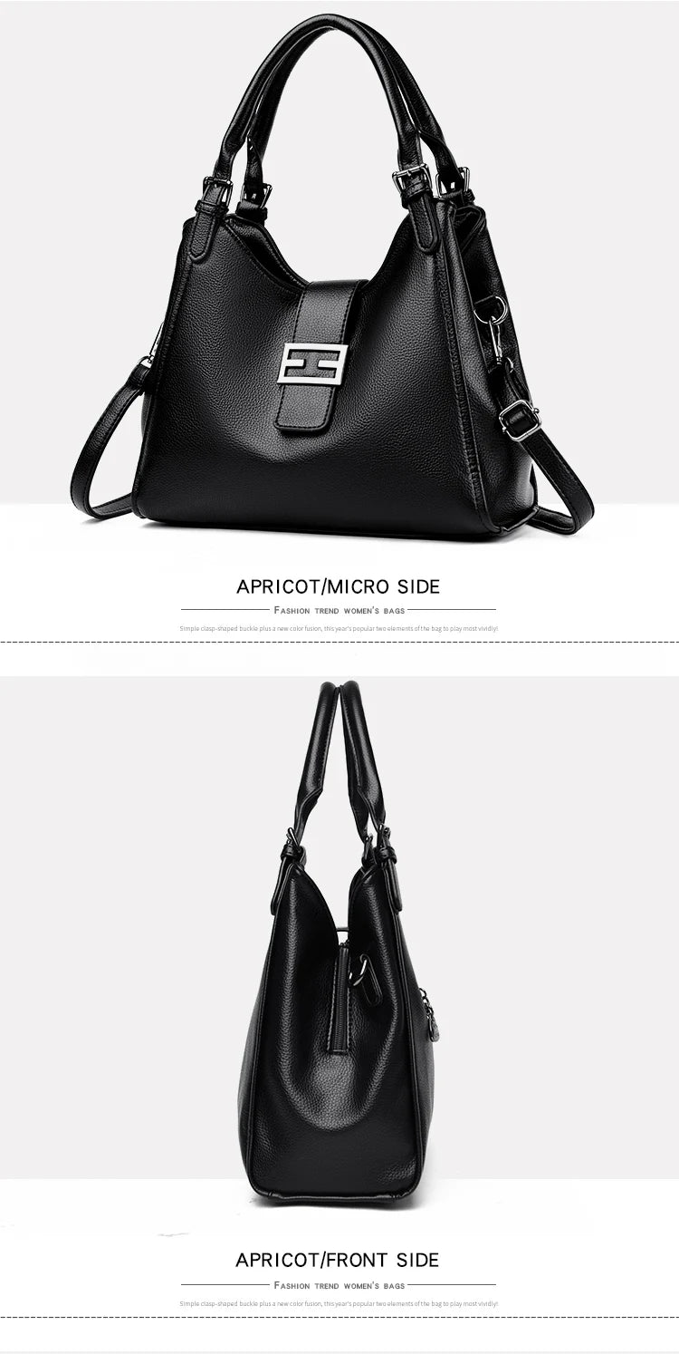 Genuine Luxury Purses Handbags Fashion High Quality Soft Leather Shoulder  Crossbody Bags for Women Large Tote 2024 Sac A Main
