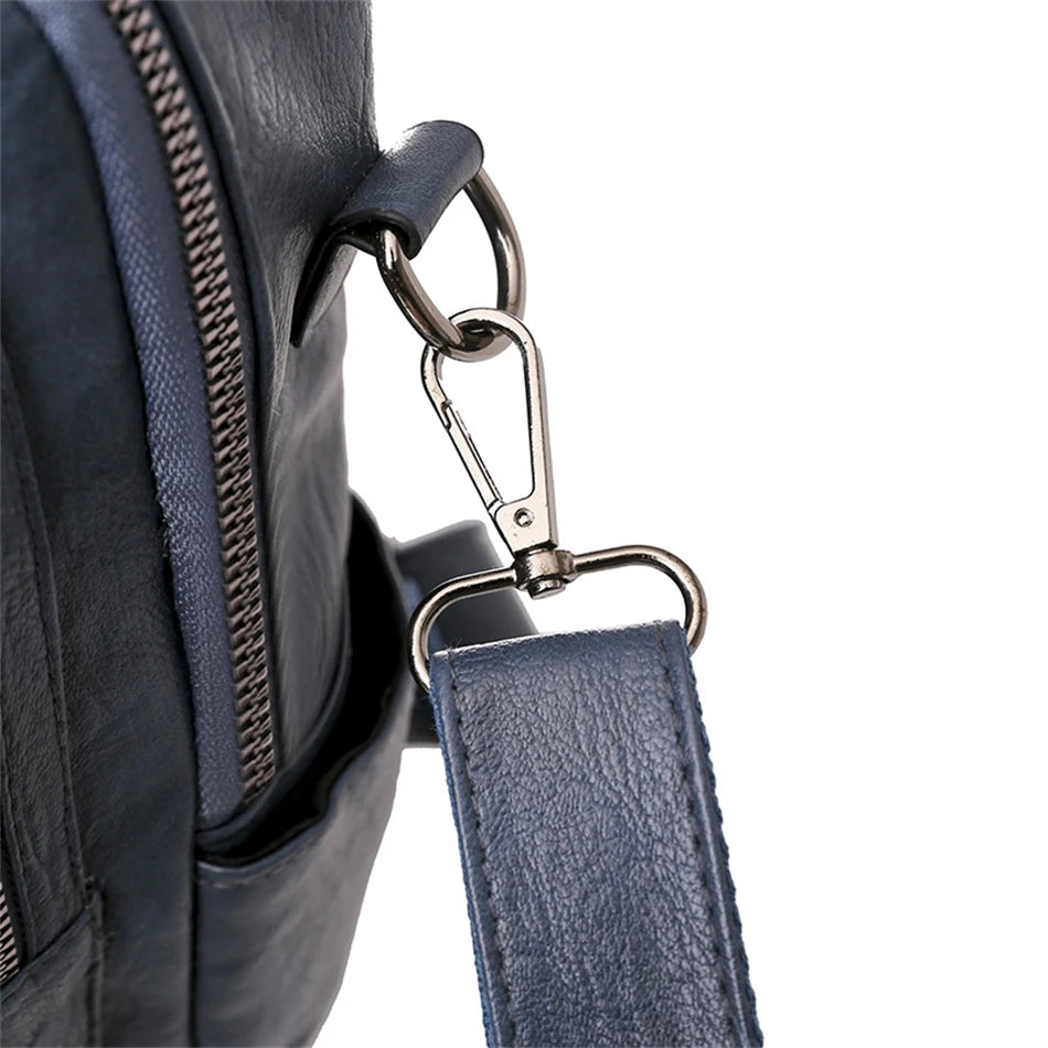 Fashion Women Large Capacity Shoulder Bags Soft Pu Leather Backpacks for School Teenagers Girls Multifunctional Travel Backpacks