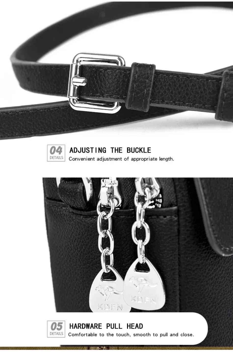2024 Genuine High Quality Fashion Solid Colors Shoulder Messenger Bags for Women  Leather Crossbody Handbags Designer Sac A Main