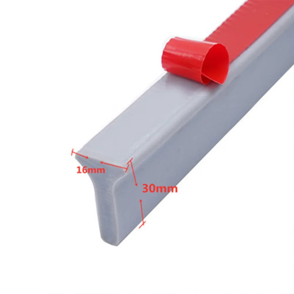 1PC 1-3M Bathroom Water Stopper Silicone Retaining Strip Water Shower Dam Flood Barrier Dry And Wet Separation Blocker