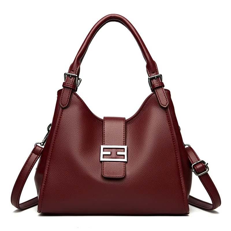 Genuine Luxury Purses Handbags Fashion High Quality Soft Leather Shoulder  Crossbody Bags for Women Large Tote 2024 Sac A Main
