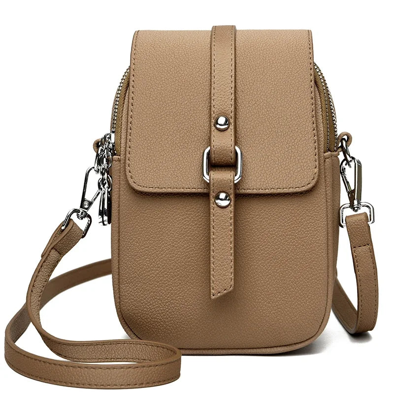 2024 Genuine High Quality Fashion Solid Colors Shoulder Messenger Bags for Women  Leather Crossbody Handbags Designer Sac A Main