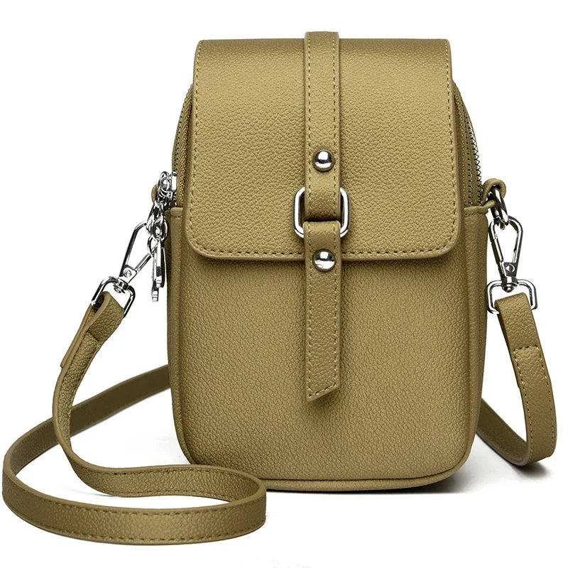 2024 Genuine High Quality Fashion Solid Colors Shoulder Messenger Bags for Women  Leather Crossbody Handbags Designer Sac A Main