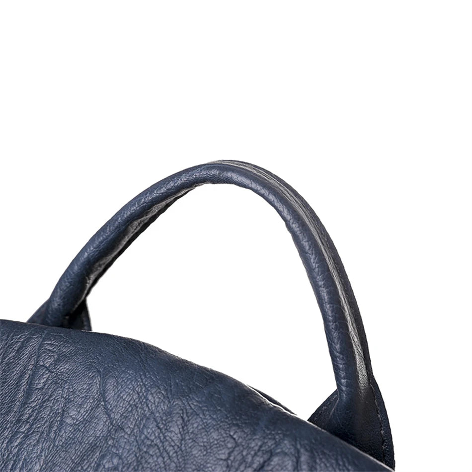 Fashion Women Large Capacity Shoulder Bags Soft Pu Leather Backpacks for School Teenagers Girls Multifunctional Travel Backpacks