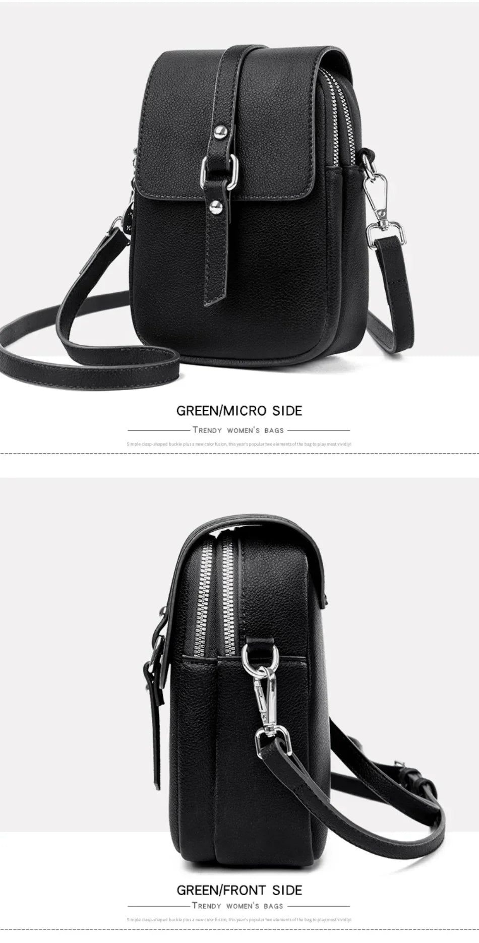 2024 Genuine High Quality Fashion Solid Colors Shoulder Messenger Bags for Women  Leather Crossbody Handbags Designer Sac A Main