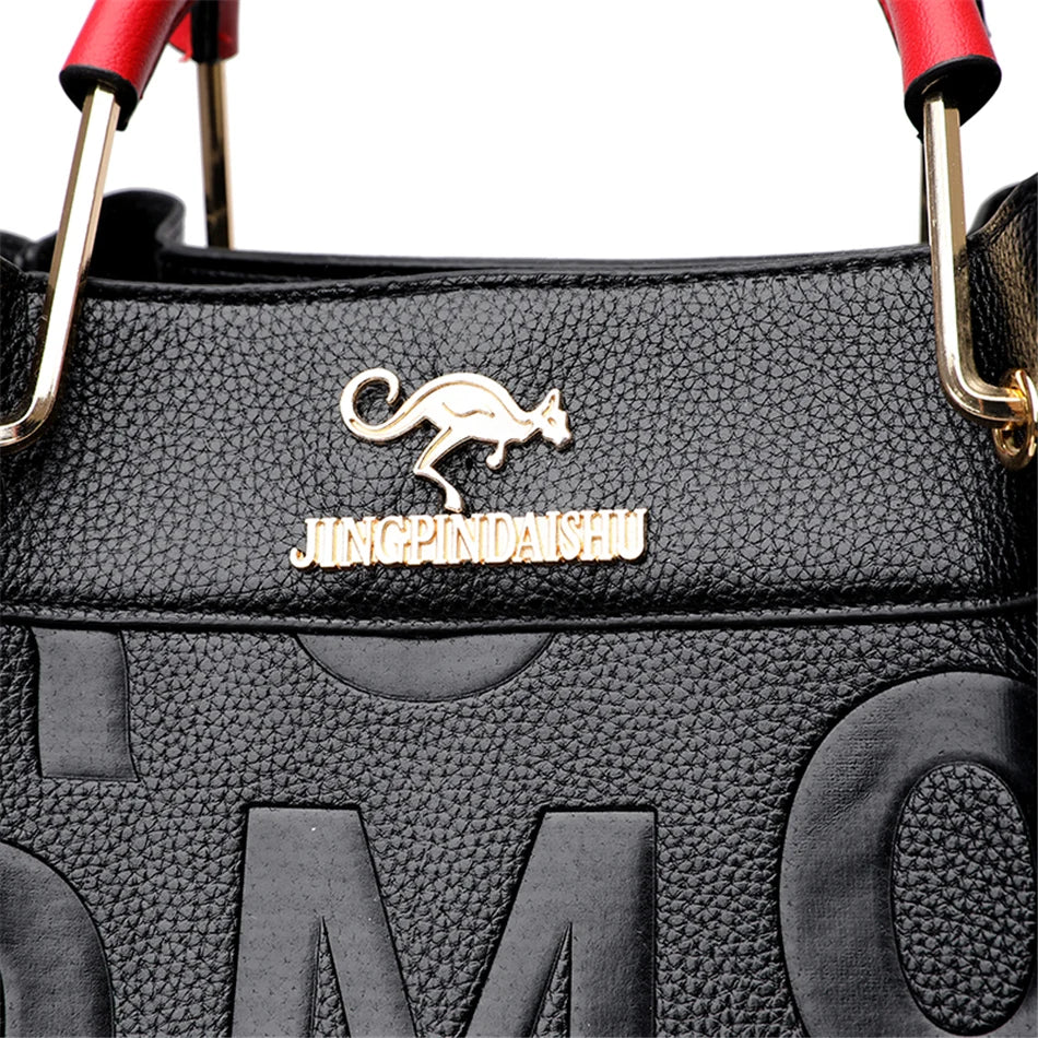 3 Layers Luxury Handbags Women Bags Designer Letters Women's PU Leather Hand Shopping Bags Shoulder Crossbody Bag Sac A Main