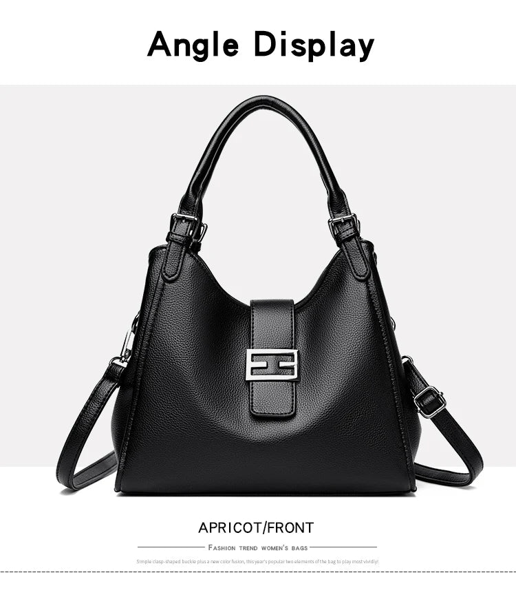 Genuine Luxury Purses Handbags Fashion High Quality Soft Leather Shoulder  Crossbody Bags for Women Large Tote 2024 Sac A Main