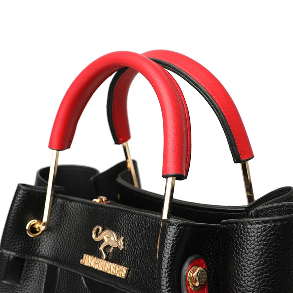 3 Layers Luxury Handbags Women Bags Designer Letters Women's PU Leather Hand Shopping Bags Shoulder Crossbody Bag Sac A Main