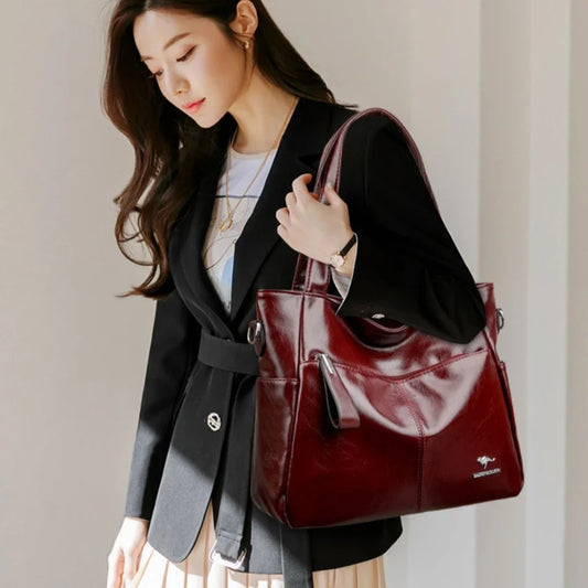 Genuine Brand Soft Leather Ladies Handbags Luxury Designer Shoulder Bags  New Classic High Quality Crossbody Bags for Women