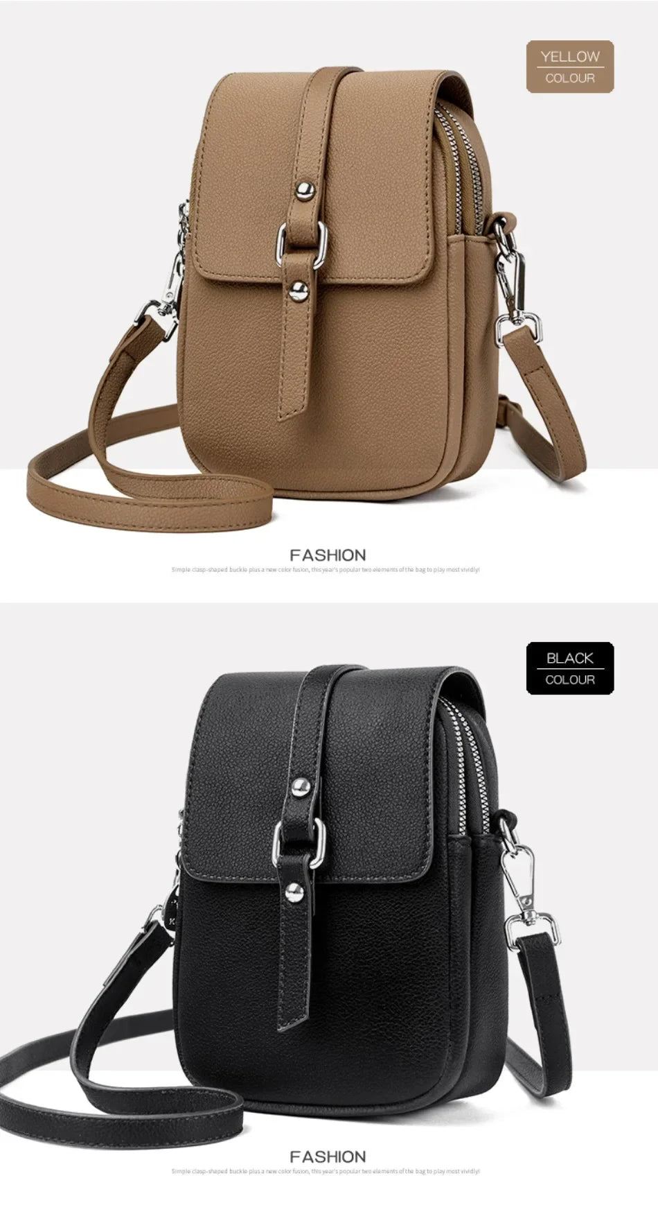 2024 Genuine High Quality Fashion Solid Colors Shoulder Messenger Bags for Women  Leather Crossbody Handbags Designer Sac A Main