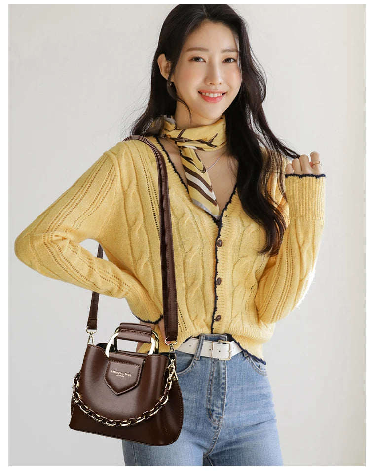 New Shoulder Bags High quality PU for Women Fashion Women's Bag high-quality Design Advanced Underarm Handbags Beautiful Purses