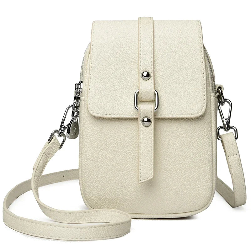 2024 Genuine High Quality Fashion Solid Colors Shoulder Messenger Bags for Women  Leather Crossbody Handbags Designer Sac A Main