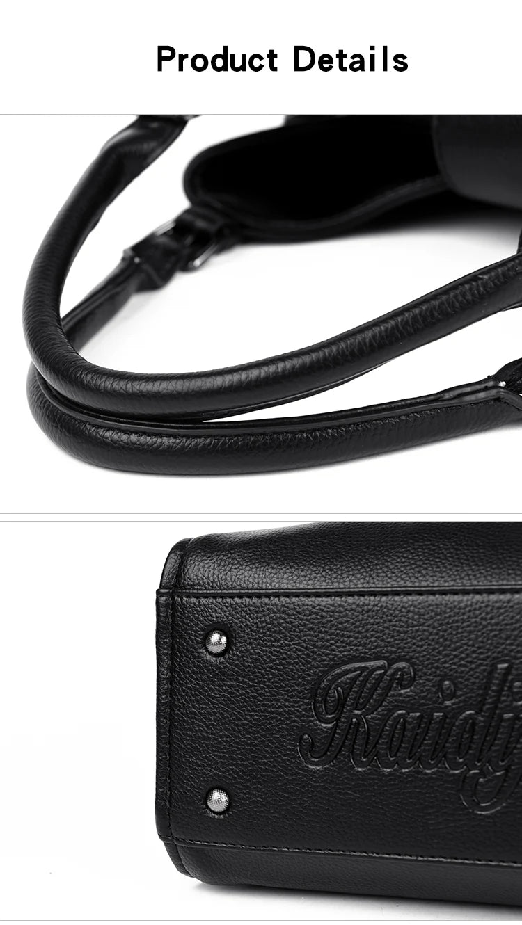 Genuine Luxury Purses Handbags Fashion High Quality Soft Leather Shoulder  Crossbody Bags for Women Large Tote 2024 Sac A Main