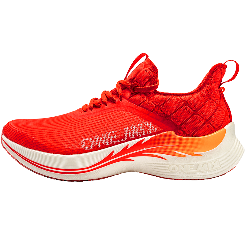 ONEMIX Men Marathon Running Shoes Carbon Fibre Plate Racing Shoes Professional Lightweight Technology Men's Sneakers For Outdoor