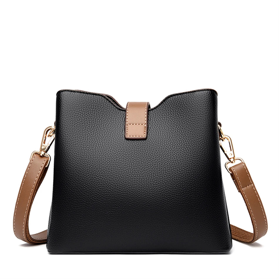 3-layer Large Capacity Purses and Handbags Crossbody for Women Designers High Quality Leather Fashion New Messenger Shoulder Bag
