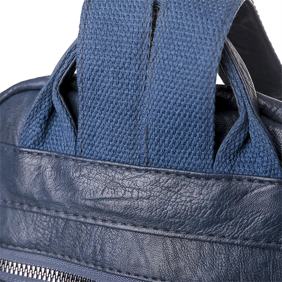 Fashion Women Large Capacity Shoulder Bags Soft Pu Leather Backpacks for School Teenagers Girls Multifunctional Travel Backpacks