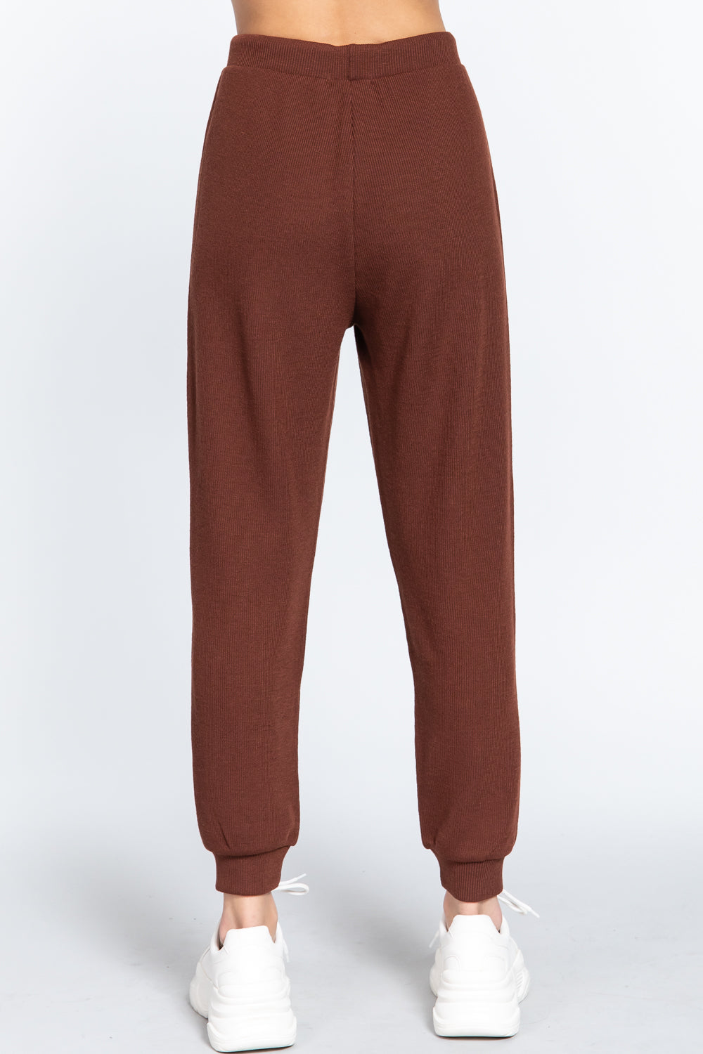 Waist String Detail Hacci Long Pants - https://www.luxenorstore.com
