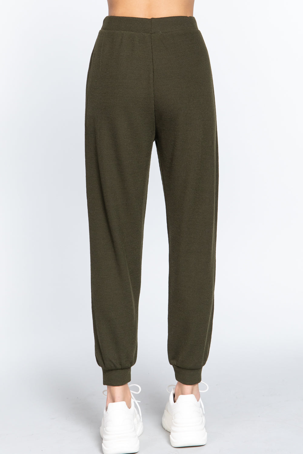 Waist String Detail Hacci Long Pants - https://www.luxenorstore.com