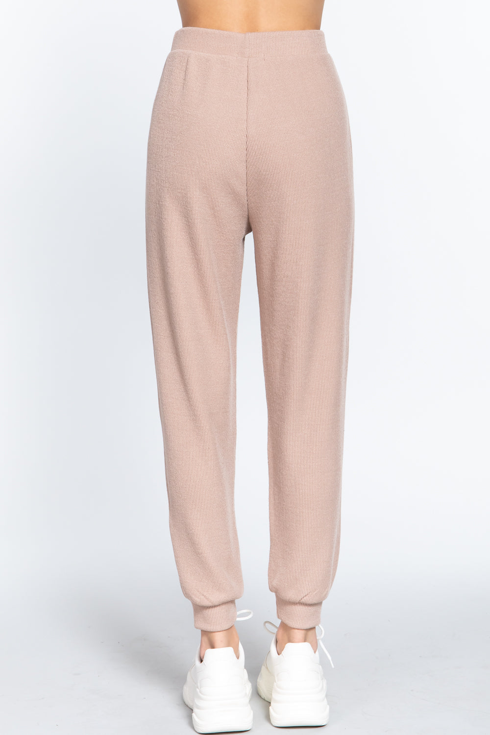 Waist String Detail Hacci Long Pants - https://www.luxenorstore.com