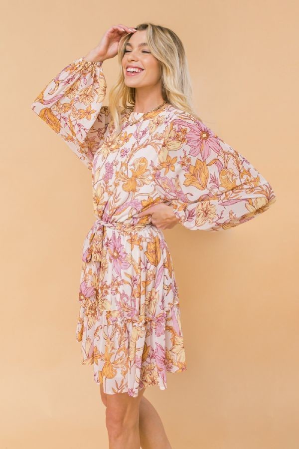 A Printed Woven Mini Dress - https://www.luxenorstore.com