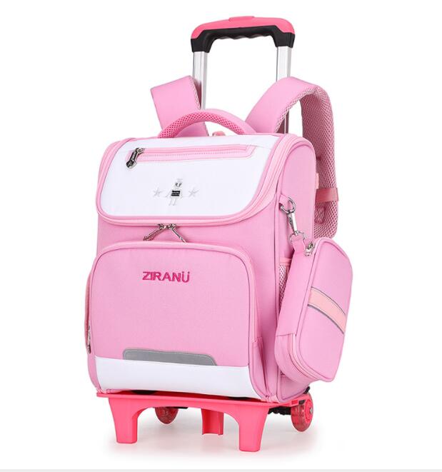 Japan school bags on wheels School Rolling backpack for boys Wheeled Backpack for school kids school trolley Bags orthopedic
