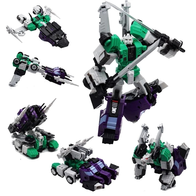 Transformation MFT MF27 MF-27 MF-27G Sixshot Greatshot Ninja Pioneer Series Armored Vehicle Jet War G1 Action Figure Toys - https://www.luxenorstore.com
