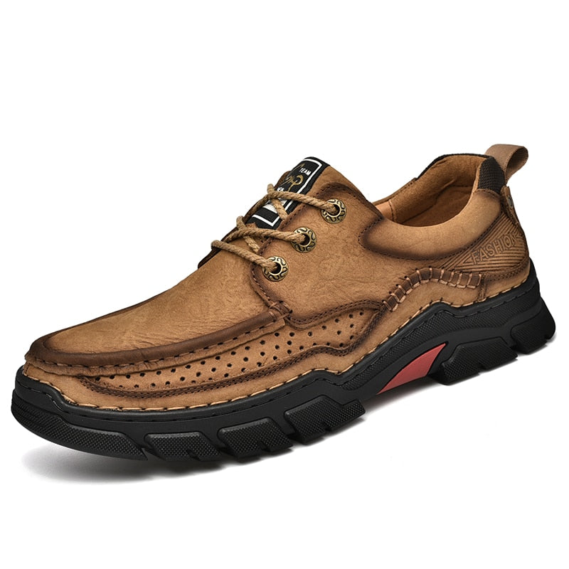 New Large Size Men's Shoes Genuine Leather Flats Men Loafers High Quality Outdoor Men Sneakers Breathable Male Casual Shoes