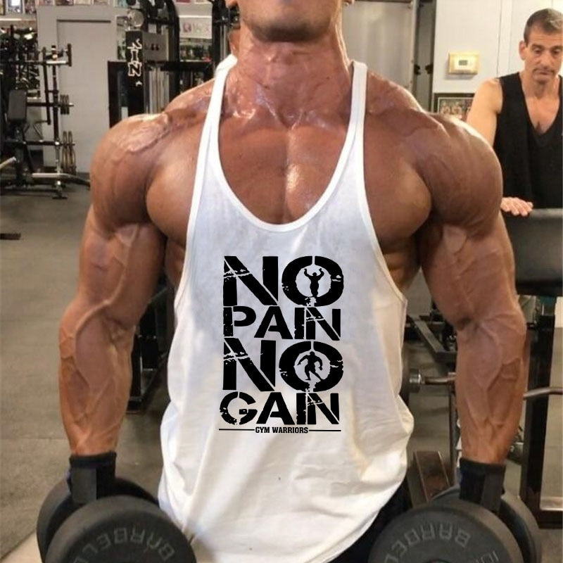 New Arrivals Bodybuilding stringer tank top man Cotton Gym sleeveless shirt men Fitness Vest Singlet sportswear workout tanktop