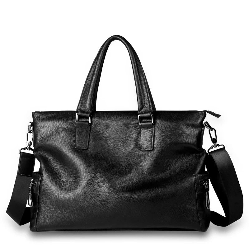 Men Briefcase Genuine Leather Laptop Bag Men's Messenger Fashion Business Male Handbags Shoulder Bags Men Briefcase Tote Bag - https://www.luxenorstore.com