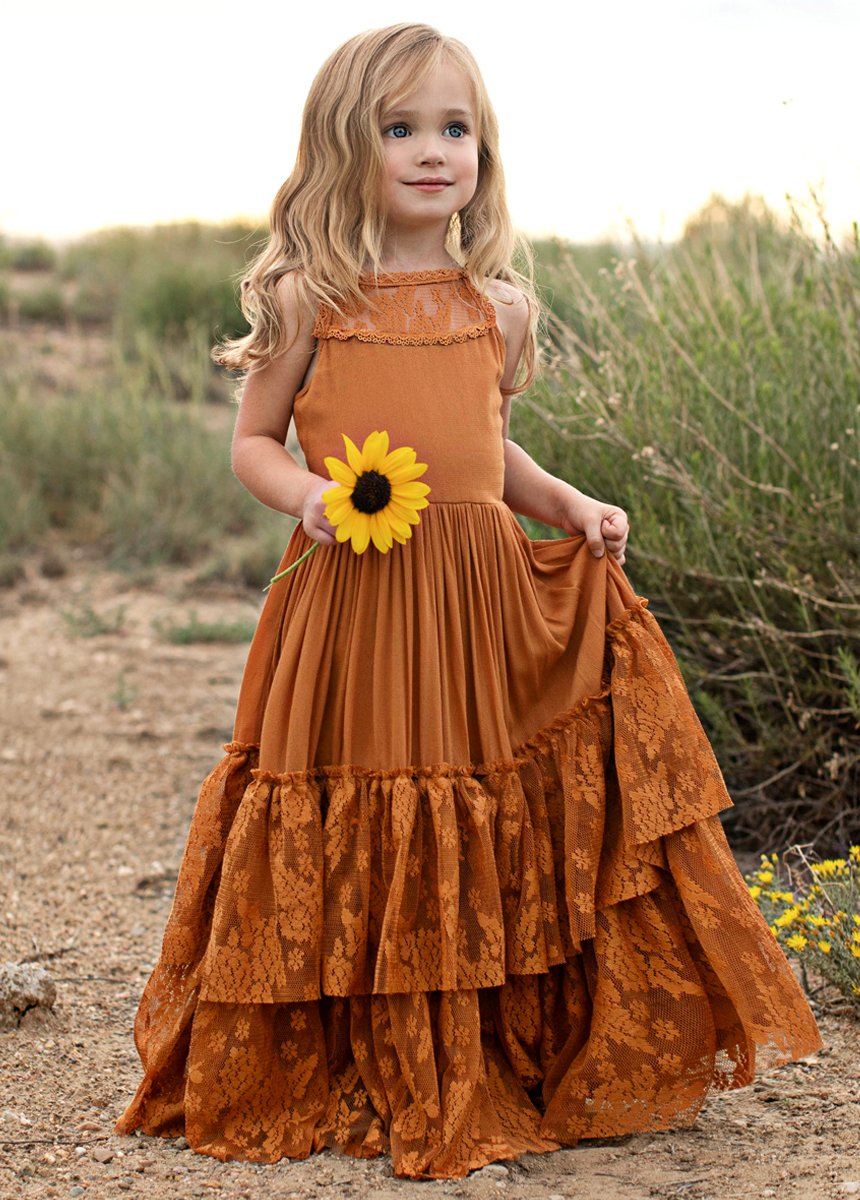 Summer Girls Lace Chiffon Dresses Kids Flower Girl Wedding Princess Party Dress Vestidos Costume Children Clothing For 4-14Years - https://www.luxenorstore.com