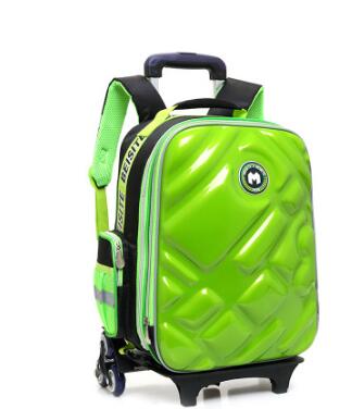 3D  Boy's trolley Bag with wheels for school Kids Rolling Bag on wheels Children's Travel Bag 6 wheels School Trolley Backpack