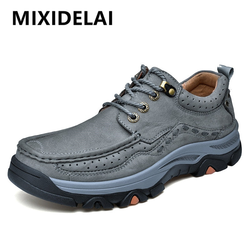 New Large Size Men's Shoes Genuine Leather Flats Men Loafers High Quality Outdoor Men Sneakers Breathable Male Casual Shoes