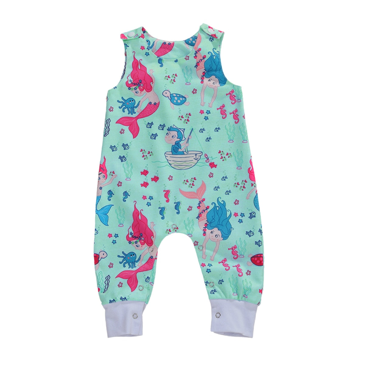 Citgeett Summer Newborn Baby Boys Girls Cotton Romper Sleeveless Button Jumpsuit Playsuit Overalls Casual Outfits - https://www.luxenorstore.com